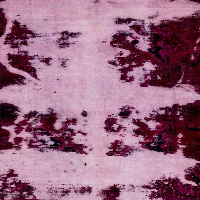 Ahgly Company Tapis d'Intérieur Carrés Abstraits Roses Abstraits pour Aire, 3 Pieds Carré