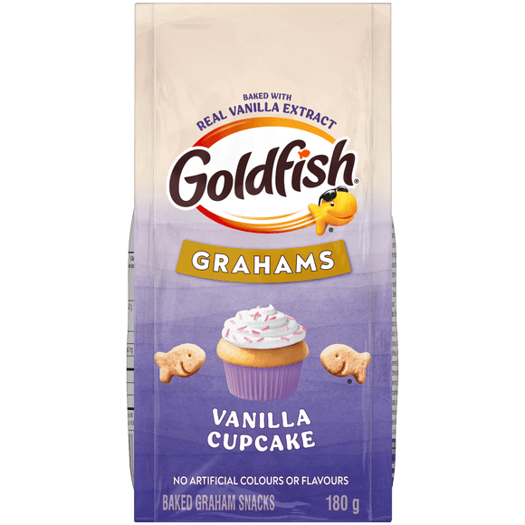Goldfish® Vanilla Cupcake Baked Graham Snacks (180g Bag)
