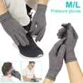 thumbnail image 2 of 1 Paire de Gants à Doigts Complets pour l'Arthrite Rhumatoïde et l'Arthrose Gants de Compression en Coton Confortables et Doux pour le Soulagement de la Douleur et le Soulagement de la Raideur Gris, 2 of 8