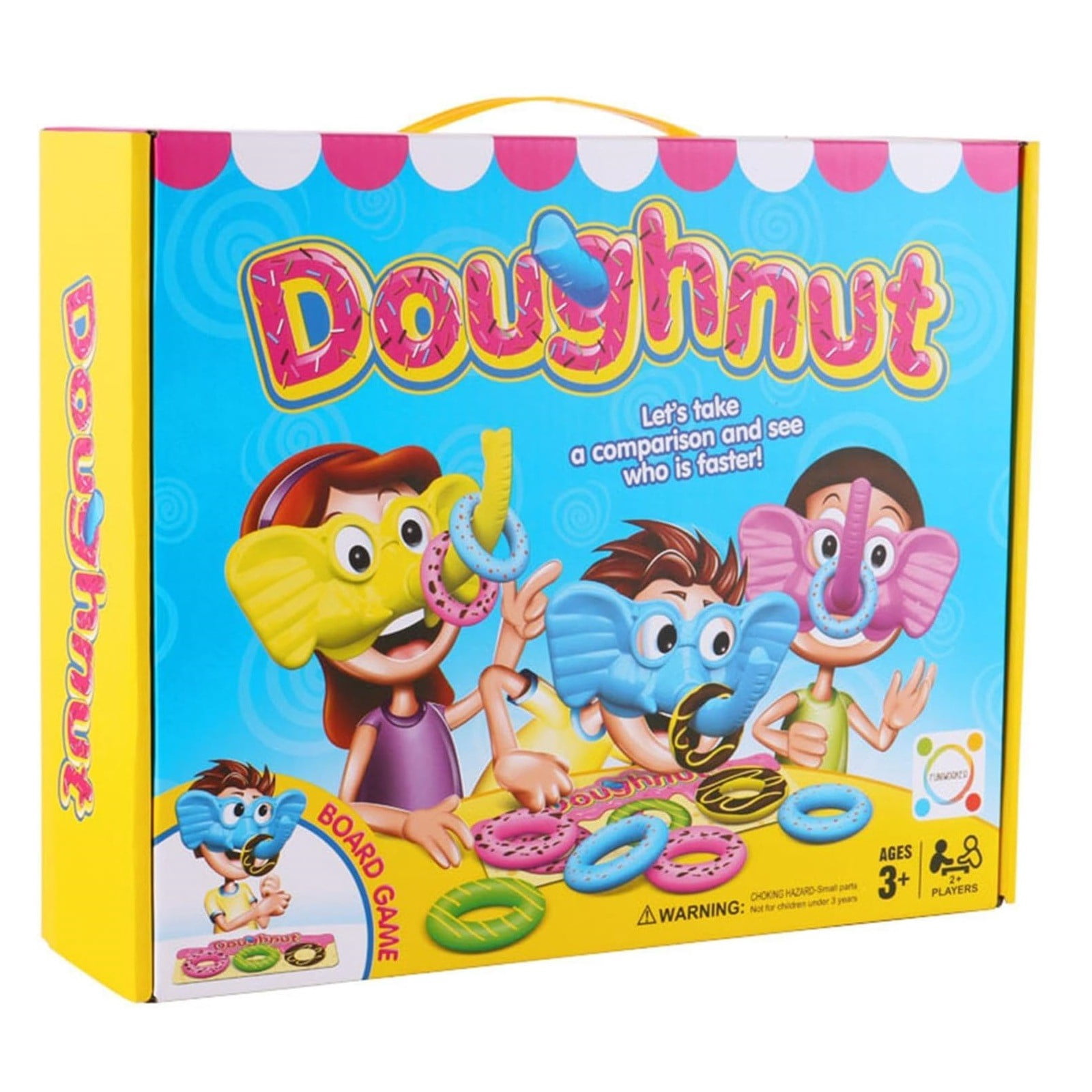 Jindong Kids Elephant Game Games Material Toy for Kids Game Tables Board Games for Kids Age Abovve 3 Family Table Board Puzzle Games Plasttic Donut