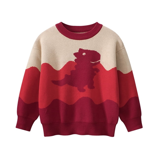 MEZZALL Baby Girl Sweater Newborn Toddler O-Neck Knitted Sweatshirt Fall Spring Pullover Tops Comfort, 4-5 Years