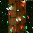 thumbnail image 3 of Novelty Lights 24FT 70 LED C6 Christmas String Lights, Red, Green & White, 3 of 8