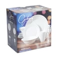 thumbnail image 3 of Gibson Home Noble Court 16 Piece Dinnerware Set, White, Rim Shape, 3 of 8