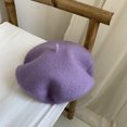 thumbnail image 1 of LinYooLi Breda Hat Female British Retro Autumn And Winter Day Is Wool Painter Hat Ladies Beilei Hat Versatile Korean Version, 1 of 9