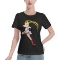 thumbnail image 1 of Women's Basic Short Sleeve T-Shirt Sailor Moon Moon Hare, 1 of 6