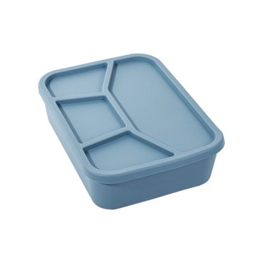 Boîte Bento Boîte à Lunch pour Adulte Étanche Contenant à 4 Compartiments Compatible Micro-Ondes et Lave-Vaisselle 8.26 Po x 6.3 Po x 2.28 Po