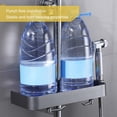thumbnail image 4 of Birdeem Shower Rack Punch-Free Shower Caddy Shelves Slide Bar for Shower Head, Shampoo, Soap Holdersuitcase,With Stainless Steel Guardrail, Shower Shelves, 4 of 12