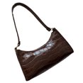 thumbnail image 1 of ZheElen Colorfast Shopping Bag For Fashionable Daily Needs Durability PU Exquisite Shopping Bag Bag Retro dark brown, 1 of 1