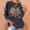 thumbnail image 1 of EGNMCR Noël Sweatshirt Mode Women Print Manches Longues Confortable Respirant Col Rond Sweatshirt, 1 of 5