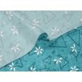 thumbnail image 5 of oneOone Velvet Turquoise Blue Fabric Texture & Triangle Geometric Dress Material Fabric Print Fabric By The Yard 58 Inch Wide, 5 of 5