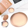 thumbnail image 1 of Folding Makeup Pocket Purses Portable Metal Colorful Fashion Double Round For Travel,Yellow Makeup Magnifying Glass, 1 of 7