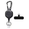 thumbnail image 2 of GUOOL Porte-Clés Rétractable avec Attache de Téléphone Mousqueton Porte-Badge pour Voyager Style A, 2 of 9