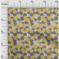 thumbnail image 2 of oneOone Cotton Flex Yellow Fabric Geometric Sewing Craft Projects Fabric Prints By Yard 40 Inch Wide, 2 of 4