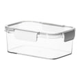 thumbnail image 1 of yulier Plastic Food Storage Container with Snap Lids, Clear Rectangle Meal Prep Container, Freezer Airtight Leakproof Food Fresh-Keeping Box for Fruits Vegetables Butter Cheese, 1 of 6