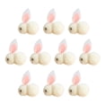 thumbnail image 1 of 10Pcs Easter Decoration Plush Mini Bunny Easter Bunny Doll Toy Gift, 1 of 3