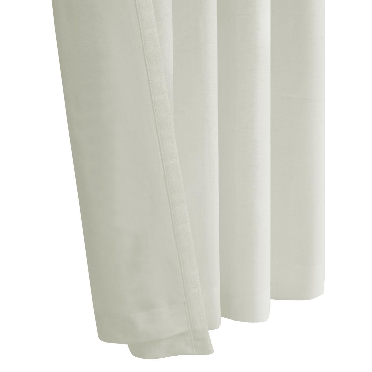 Loft Living Surrey filtrant la lumière Double Tetiere panneau de rideau 52 x 84 in Blanc