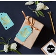thumbnail image 4 of Inkdotpot Merry And Bright Christmas Bottle Tag Real Gold Foil Favor Hang Tags Pack Of 50, 4 of 6