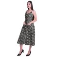 thumbnail image 2 of Moomaya Printed Cotton Casual Spaghetti Strap Dress Flared Maxi Summer Dresses For Women, 2 of 6