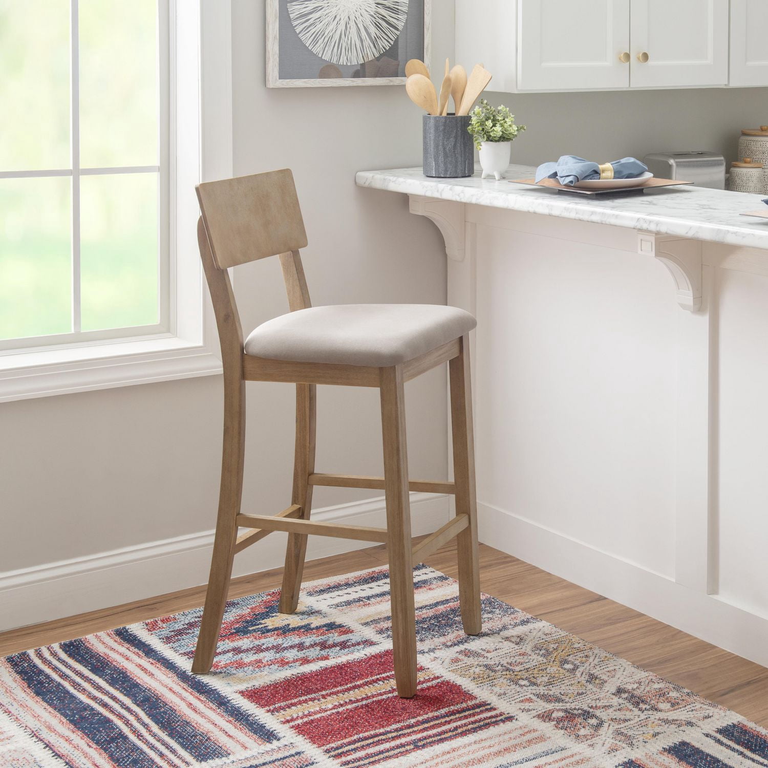 Jameson Grey Wash Bar Stool