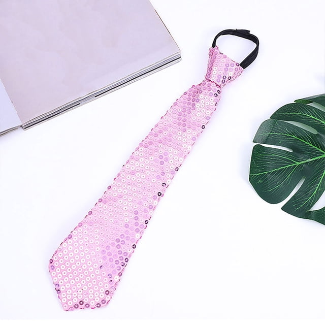 Accessoire de Scène de Carnaval pour Hommes et Femmes, Cravate Réglable à Paillettes