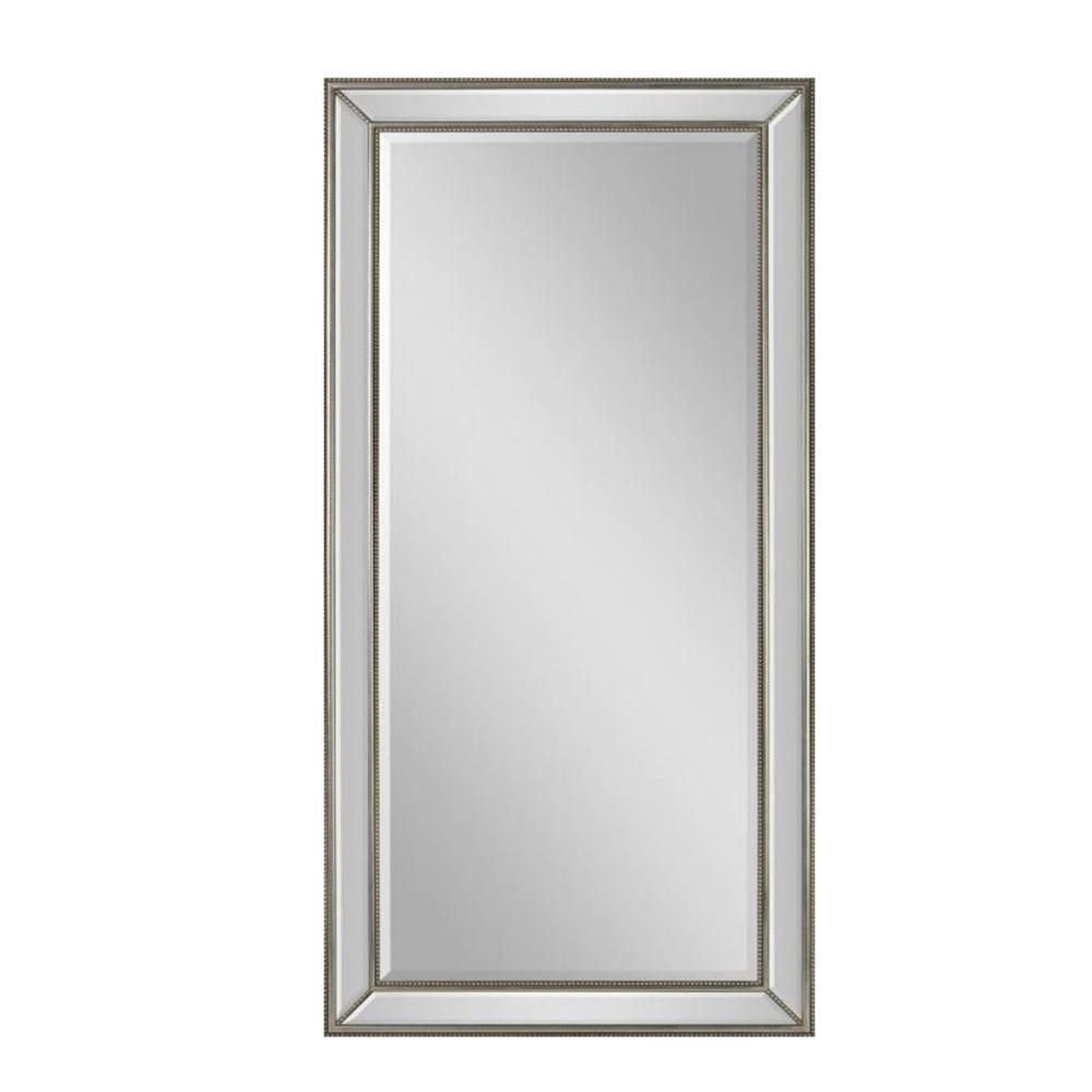 Miroir élégant en MDF argenté – Design polyvalent à poser ou à fixer au mur