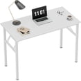 thumbnail image 2 of Folding Computer Desk Foldable Work Desk Table Writing Desk Folding Home Office Desk  No  to Assemble  Teak&, 2 of 6