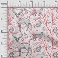 thumbnail image 2 of oneOone Rayon Red Fabric Animal Dress Material Fabric Print Fabric By The Yard 56 Inch Wide, 2 of 4