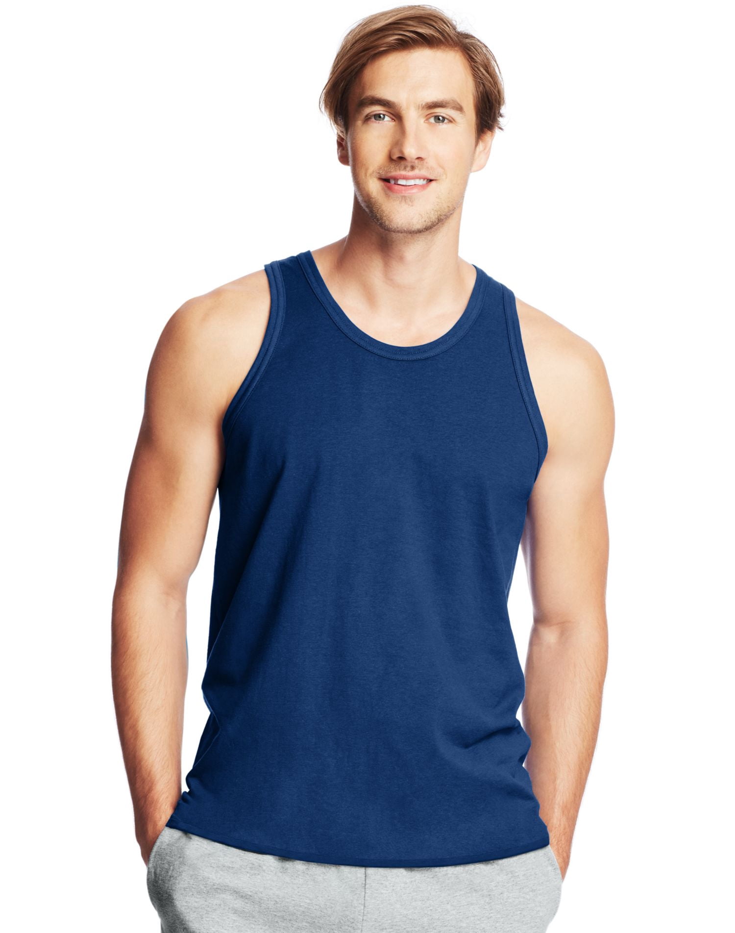 Hanes X-Temp Débardeur de Performance pour Homme, G, Bleu Royal Foncé