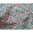 thumbnail image 4 of oneOone Silk Tabby Fabric Diamond & Circle Block Fabric Prints By Yard 42 Inch Wide, 4 of 4