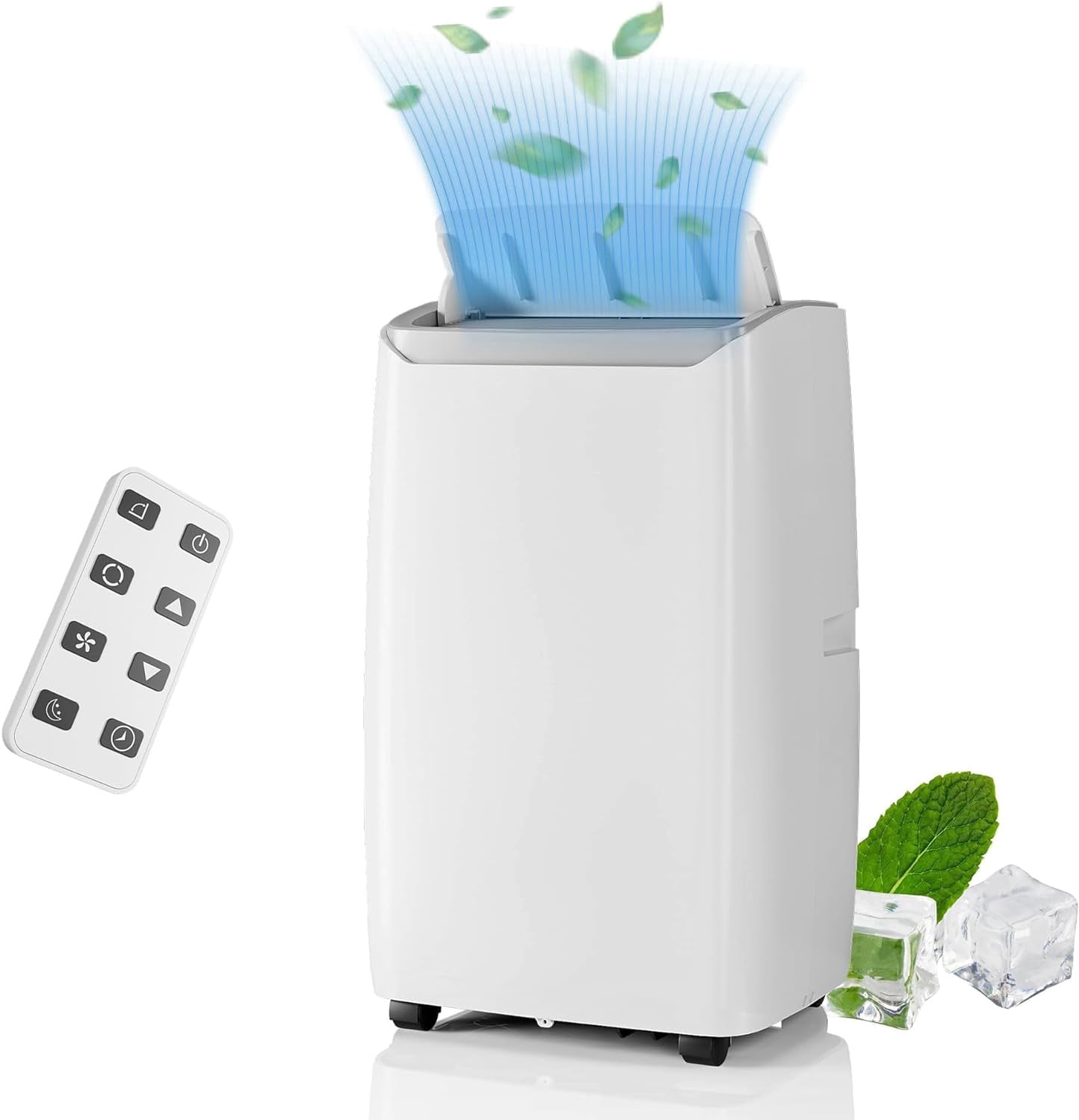 Wpond 14000 BTU 550-750 Sq Ft Portable Air Conditioner, White