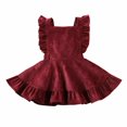 thumbnail image 1 of Robe en Velours Côtelé à Volants pour Fille 6M-5Y, 1 of 4