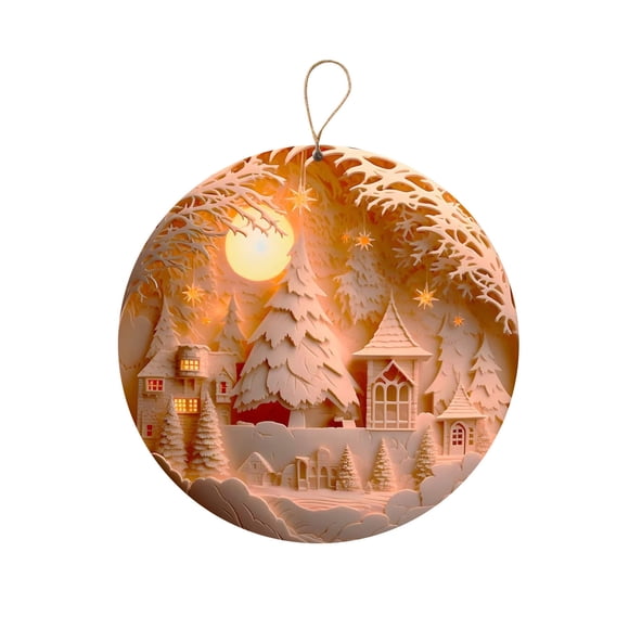 Danhjin Acrylic Hanging Plate Nativity Ornaments Sublimation Unique Christmas Decor Christ Baby Mary Gift Christmas Tree Decoration Christmas Decorations