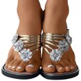 thumbnail image 3 of Kcodviy Women Slippers Summer Flip Rubber Flip Flops for Women Flops New Sandals Open Beach Flip Flops for Women Toe Comfortable Non Slip Flip Flops Women Flat, 3 of 9