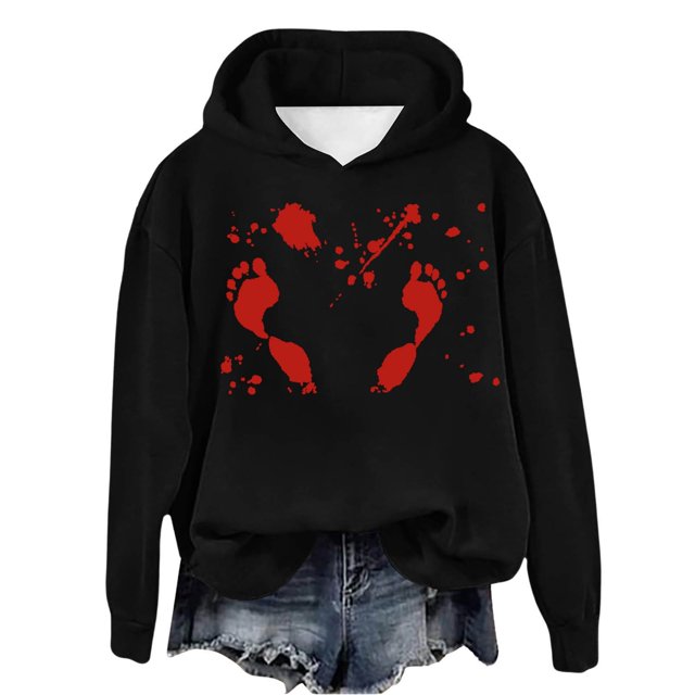 WEAIXIMIUNG Sweat à Rayures pour Femmes Automne et Hiver 2025 Tendance avec Capuche et Imprimé Lettre