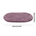 thumbnail image 2 of Maplenight Oval Bathroom Rugs Non Slip Washable 35x24in Soft Absorbent Bath Rugs Quick Dry Anti Mold Shower Rug for Bathroom Floor Tub and Shower Purple, 2 of 6
