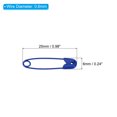 thumbnail image 2 of Uxcell Safety Pins 0.98 Inch Metal Small Sewing Pins Blue 500Pcs, 2 of 5