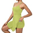 thumbnail image 1 of RXMEKW Robe Simulée Sans Manches Deux Pièces pour Femmes, Robe de Tennis et de Yoga Anti-Scandale à Col Rond, Robe Athlétique Décontractée Unie pour la Course et le Gym, 1 of 6