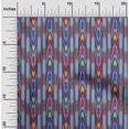 thumbnail image 1 of oneOone Viscose Chiffon Fabric Stripe Ikat Print Fabric By Yard 42 Inch Wide, 1 of 1