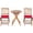 Rouge, variante sur Costway Ensemble Bistro Pliant en Bois pour Patio 3 Pcs Chaise Rembourrée Conversation Jardin Rouge