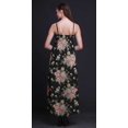 thumbnail image 3 of Bimba Robe Longue Maxi à Bretelles Spaghetti Ajustables à Imprimé Floral, Tenue de Plage d'Été - Moyen, 3 of 6