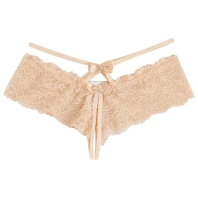 FAIWAD String pour Femme en Dentelle Crochet Respirant Culotte à Bretelles Croisées Extensible