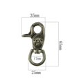 thumbnail image 1 of ziyahi 2pcs Antique Silver Skull Snap Swivel Trigger Hooks Clips for keychain, 1 of 6
