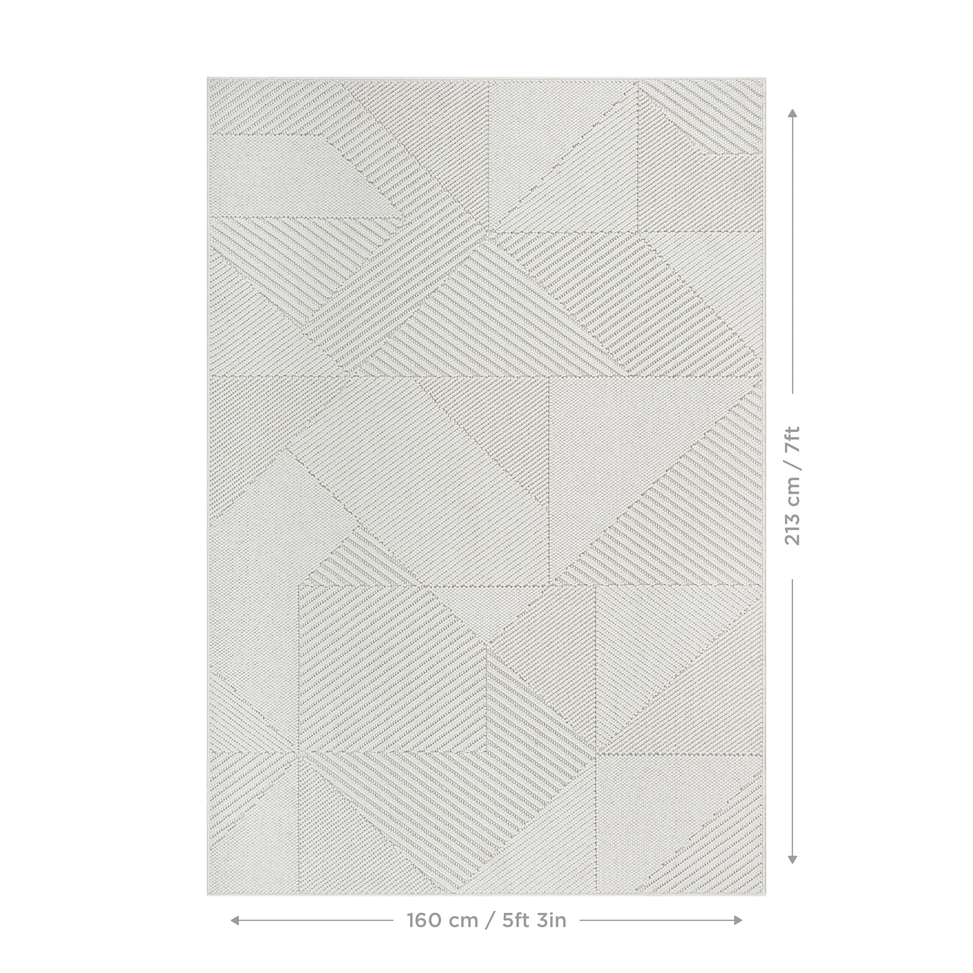 Mainstays Mira Off-White Runner Rug, 2’ x 6’