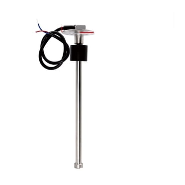 Jauge de Carburant + Voltage 2 en 1 pour Capteur de Niveau de Carburant de Bateau Marin 0190 Ohm avec 150 200 225 250 275 300mm, Facile à Installer