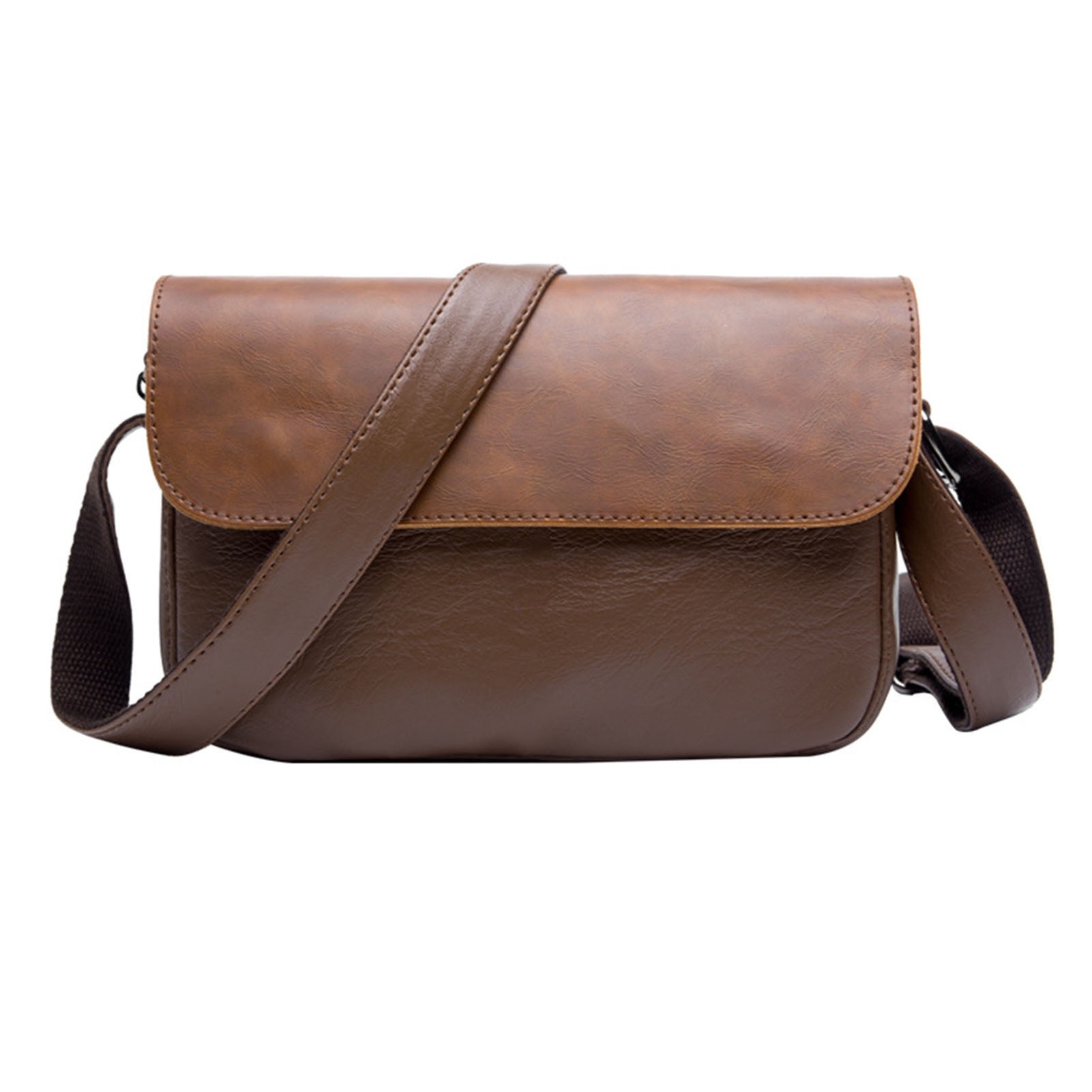 Bag Men Shoulder Bag Retro Casual PU Leather Small Crossover Bag