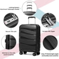 thumbnail image 2 of Joyway  - 5-Piece Luggage Set PP Hardshell Spinner Suitcase with TSA Lock - (Expandable Carry-On 20 Inch) (24 Inch 28 Inch) for School, Travel, Weekend, 2 of 7