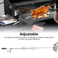 thumbnail image 3 of Grill Rotisserie Kit, Universal Grill Replacement Rotisserie Kit, Stainless Steel 52.4 Inch 33lb Load Capacity Automatic Rotating BBQ Kit for Outdoor Camping Party, 3 of 7