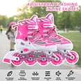 thumbnail image 2 of Adjustable Kids Inline Skates Light Up for Boys and Girls, 2 of 8
