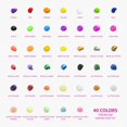 thumbnail image 2 of Kids Tempera Paint Set | Value Pack Includes 40 Washable Non-Toxic Colorful Paints (2oz bottles) & 15 Brushes | Metallic, Neon, Glow In The Dark, Glitter Paints | Paint For Arts &, 2 of 7