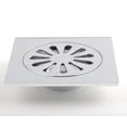 thumbnail image 4 of DROP Bath and Kitchen DR091051 Drain de plancher de douche série Flower en chrome, 4 of 5